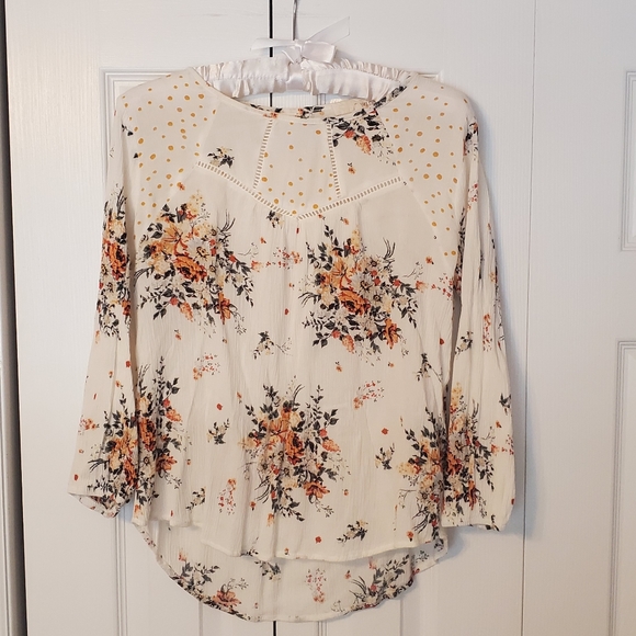 Boho flower print top - Picture 1 of 3